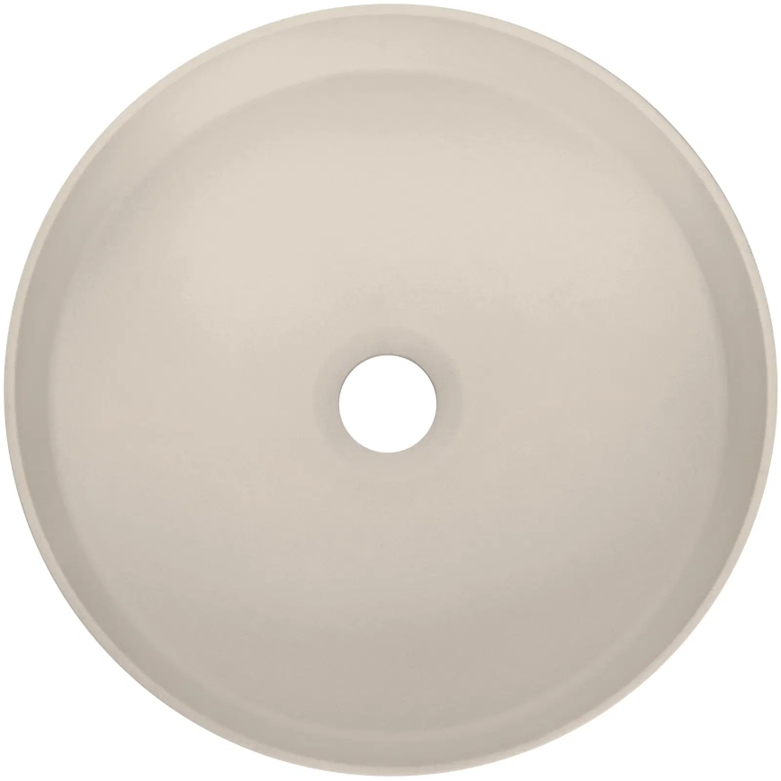 Deante CQS_5U4S - Aufsatzwaschbecken SILIA d 36 cm Granit/beige