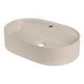 Deante CQS_5U6B - Aufsatzwaschbecken mit Hahnloch SILIA 35x55 cm Granit/Beige