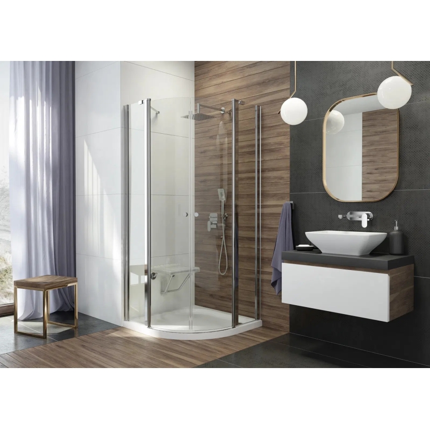 Deante NAC_09LP - Duschgarnitur mit Unterputz-Armatur ALPINIA, glänzender Chrom