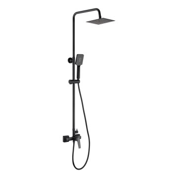 Deante NQL_N4XM - Duschset mit BLUR-Armatur, schwarz