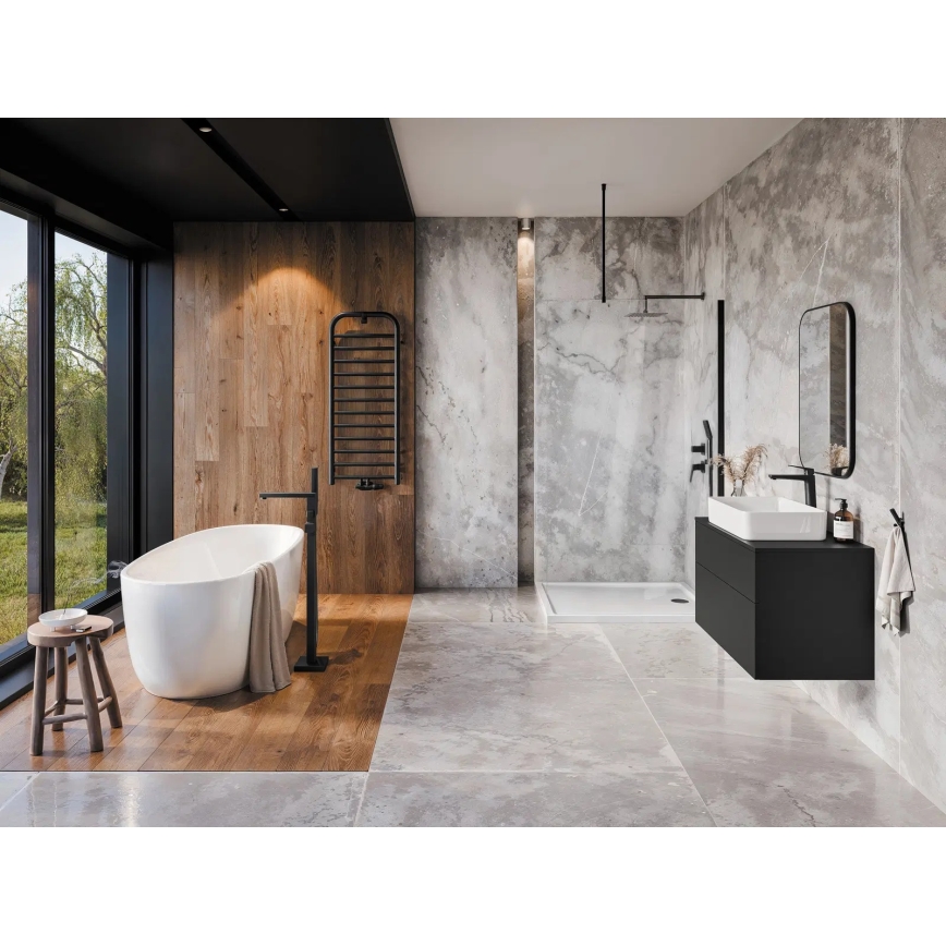 Deante NQL_N9YK - Duschset mit Unterputz-Armatur BLUR, schwarz