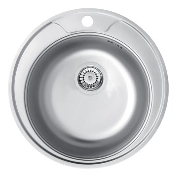 Deante ZHC_0813 - Küchenspüle TWIST d 49 cm Satin