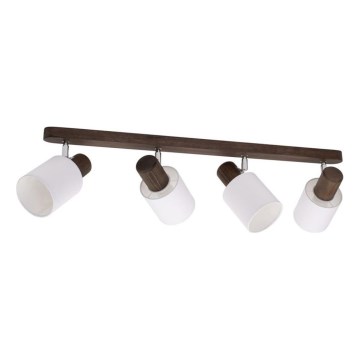 Decken-Einbauleuchte TRENDY 4xE27/15W/230V Kiefer