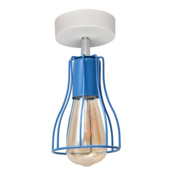 Decken-Kronleuchter TUBE II 1xE27/15W/230V blau