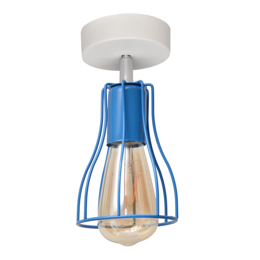 Decken-Kronleuchter TUBE II 1xE27/15W/230V blau