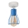 Decken-Kronleuchter TUBE II 1xE27/15W/230V blau