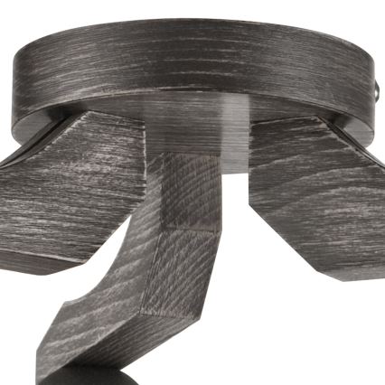 Deckenleuchte ADRIANO 3xE27/60W/230V Buche