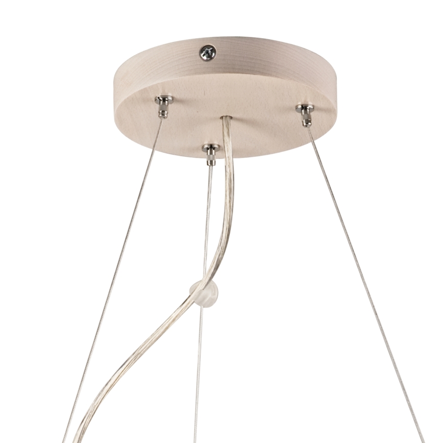 Deckenleuchte an Kabel 3xE27/60W/230V Ø 47 cm Kiefer