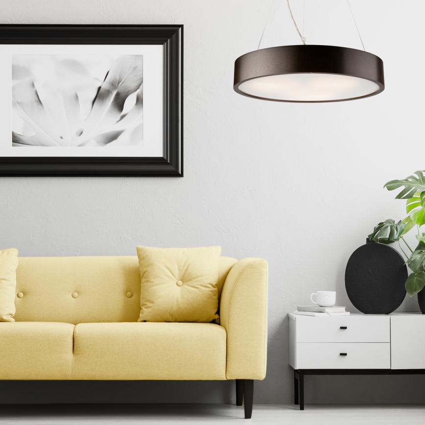 Deckenleuchte an Kabel 3xE27/60W/230V Ø 47 cm Kiefer