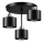 Deckenleuchte an Stange 3xE27/35W/230V d 30 cm schwarz/golden