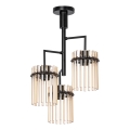 Deckenleuchte an Stange 3xE27/60W/230V schwarz/beige