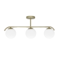 Deckenleuchte an Stange AMADEO 3xE14/40W/230V Messing