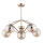 Deckenleuchte an Stange BARSUM 5xE14/10W/230V golden