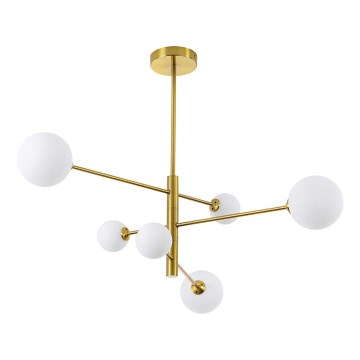 Deckenleuchte an Stange DORADO 6xG9/40W/230V goldfarben