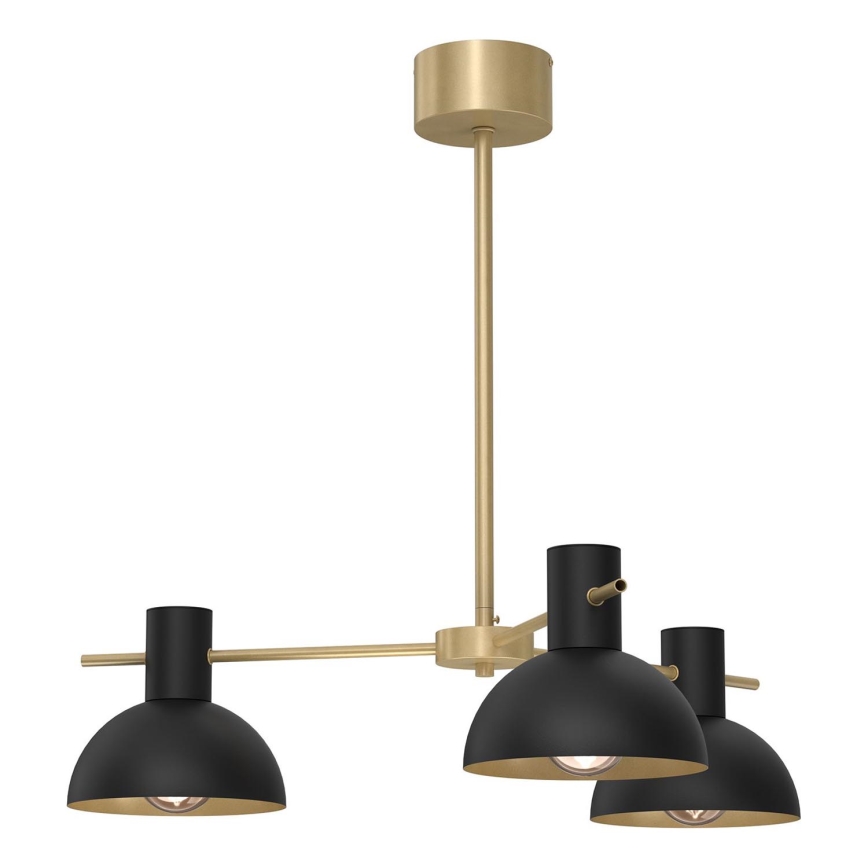 Deckenleuchte an Stange ESTATE MINI 3xE27/15W/230V schwarz