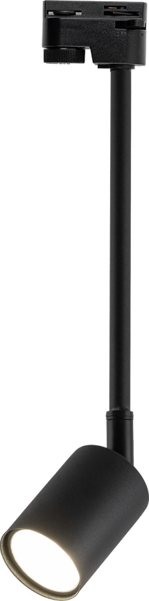 Deckenleuchte an Stange für 1-Phasen-Schienensystem TOP 1xGU10/10W/230V schwarz
