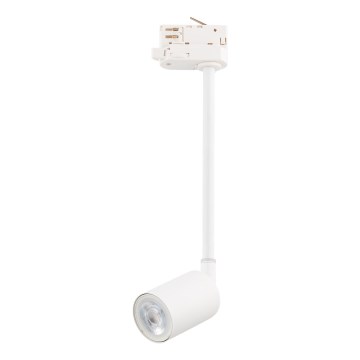 Deckenleuchte an Stange für 3-Phasen-Schienensystem TOP 1xGU10/8W/230V weiß