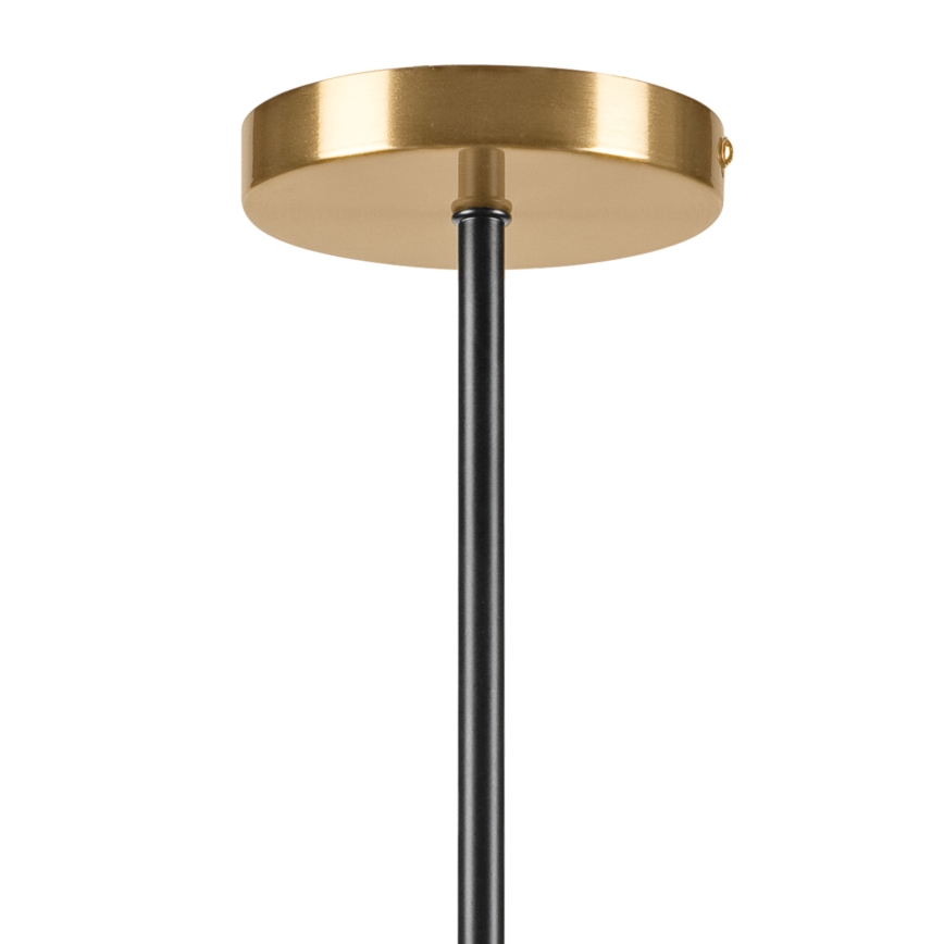 Deckenleuchte an Stange GEORGIA 3xE14/5W/230V golden/rauchig beige