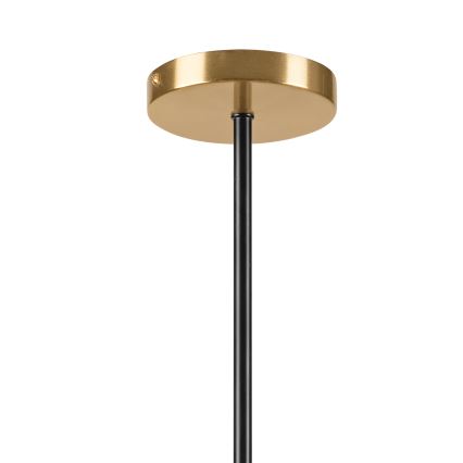 Deckenleuchte an Stange GEORGIA 7xE14/5W/230V golden/rauchig beige