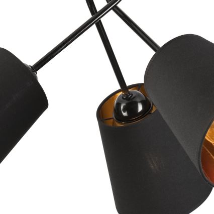 Deckenleuchte an Stange IRMA 3xE27/15W/230V schwarz