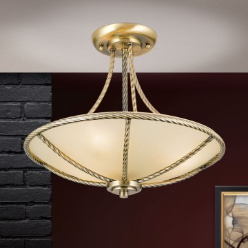 Deckenleuchte an Stange MAURO 3xE27/60W/230V d 42 cm bronzen