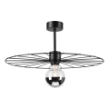Deckenleuchte an Stange MONTANA 1xE27/15W/230V d 45 cm schwarz