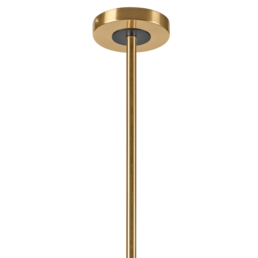 Deckenleuchte an Stange ROLLO 8xE14/5W/230V golden/rauchig beige