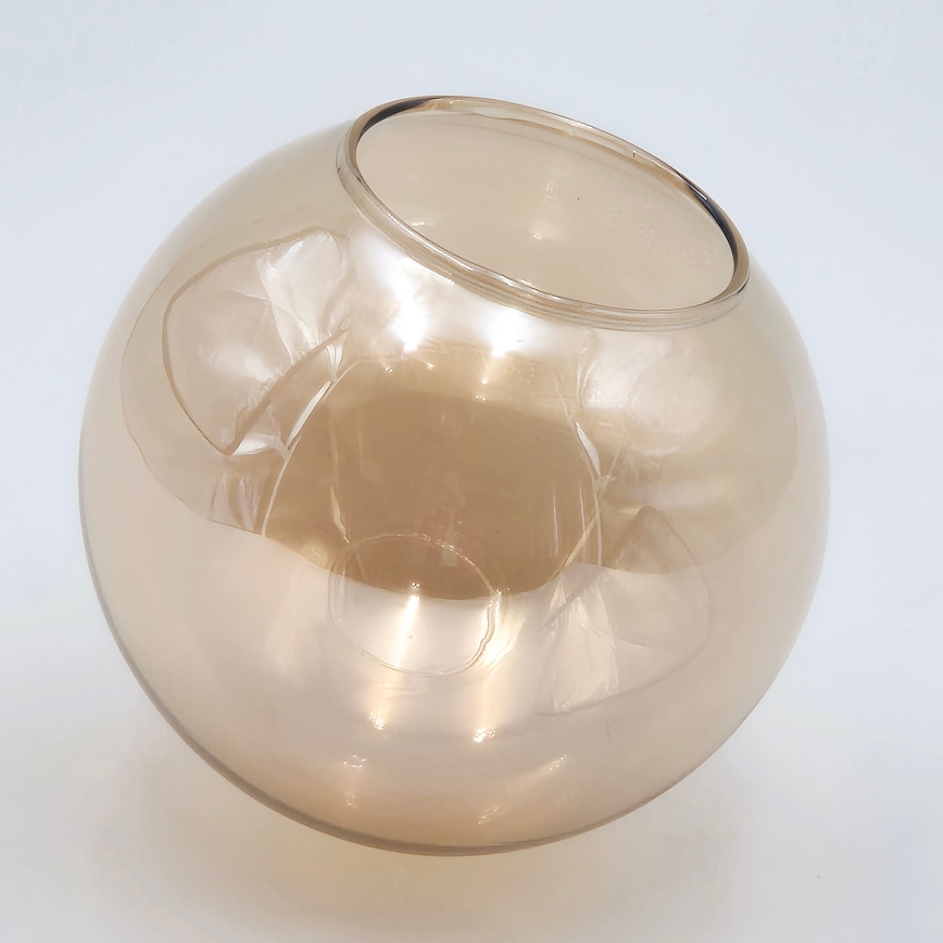 Deckenleuchte an Stange ROLLO 8xE14/5W/230V golden/rauchig beige