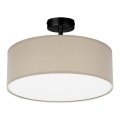 Deckenleuchte an Stange RONDO 4xE27/15W/230V Ø 40 cm beige