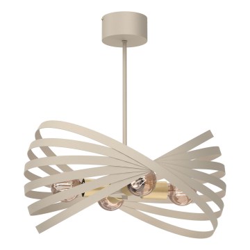 Deckenleuchte an Stange SPARKLE 4xE27/15W/230V beige