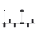 Deckenleuchte an Stange URANOS 5xGU10/10W/230V schwarz