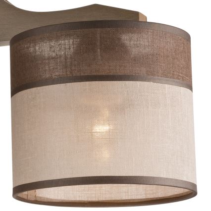 Deckenleuchte ANDREA 3xE27/60W/230V Buche