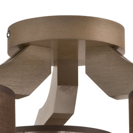 Deckenleuchte ANDREA 3xE27/60W/230V Buche