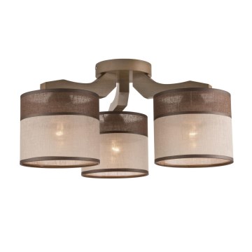 Deckenleuchte ANDREA 3xE27/60W/230V Buche