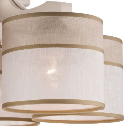 Deckenleuchte ANDREA 5xE27/60W/230V Buche