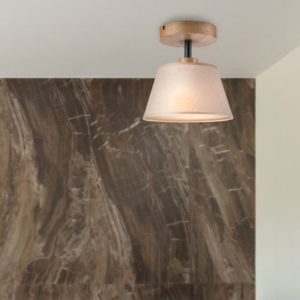 Deckenleuchte ANTONIO 1xE14/60W/230V Beige/Eiche