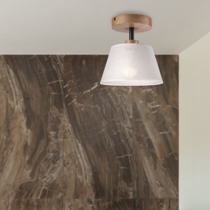 Aufbauleuchte ANTONIO 1xE14/60W/230V weiß/Eiche