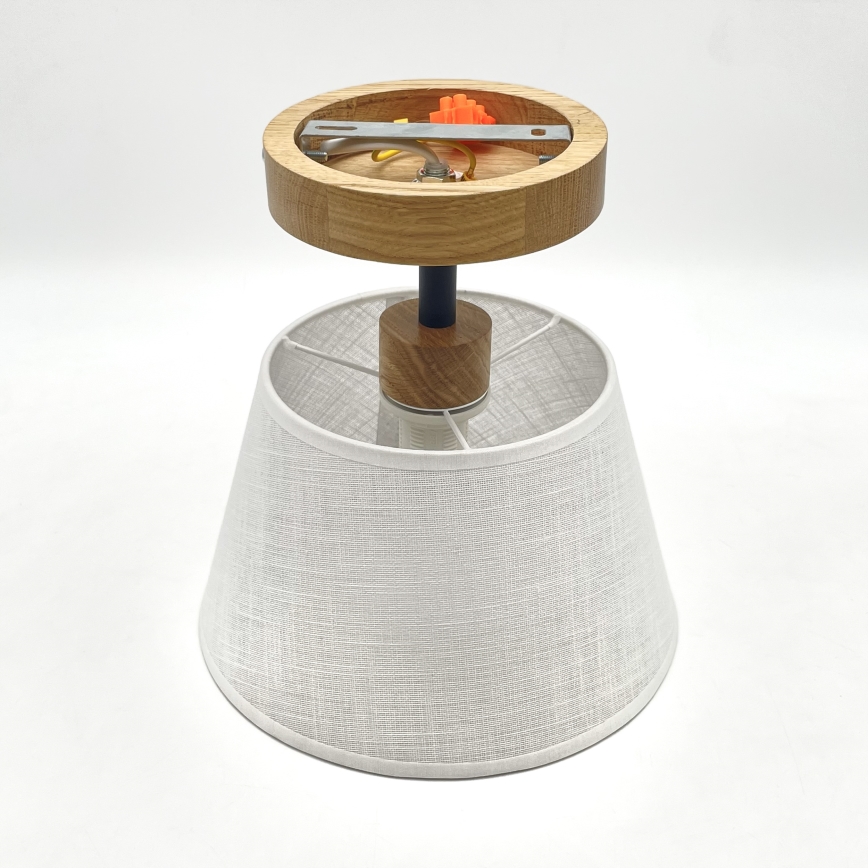 Aufbauleuchte ANTONIO 1xE14/60W/230V weiß/Eiche