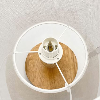 Aufbauleuchte ANTONIO 1xE14/60W/230V weiß/Eiche