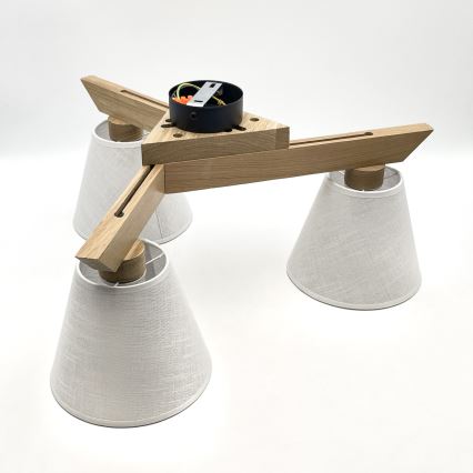 Deckenleuchte ANTONIO 3xE14/40W/230V Eiche