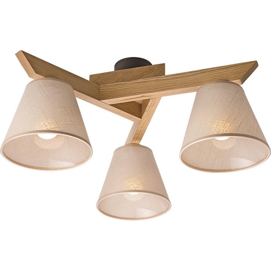 Deckenleuchte ANTONIO 3xE14/40W/230V Eiche