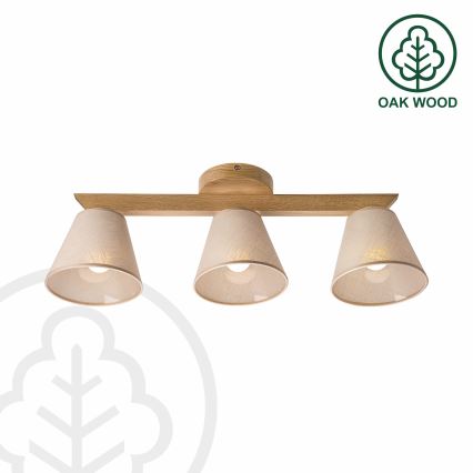Deckenleuchte ANTONIO 3xE14/40W/230V Eiche