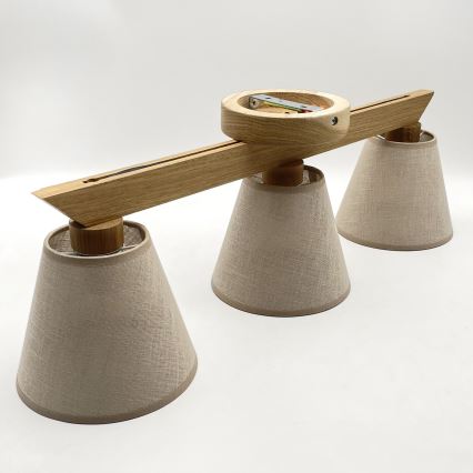 Deckenleuchte ANTONIO 3xE14/40W/230V Eiche