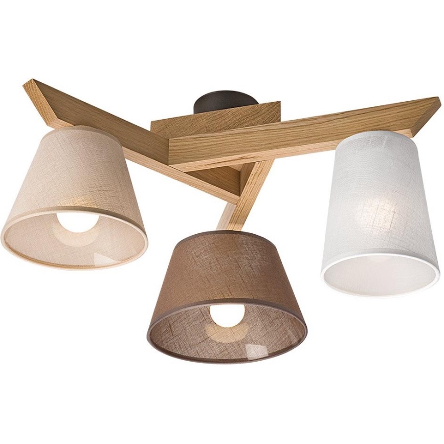 Deckenleuchte ANTONIO 3xE14/40W/230V Eiche