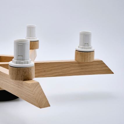 Deckenleuchte ANTONIO 5xE14/40W/230V Eiche