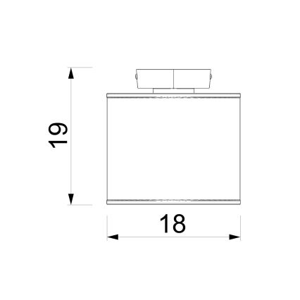Deckenleuchte ARDEN 1xE27/15W/230V Ø 18 cm grün