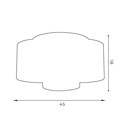 Deckenleuchte ARDEN aufbauend 3xE27/60W/230V weiß/gold
