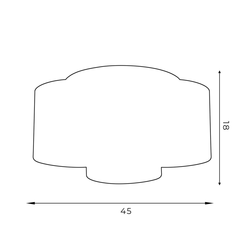 Deckenleuchte ARDEN aufbauend 3xE27/60W/230V weiß/gold