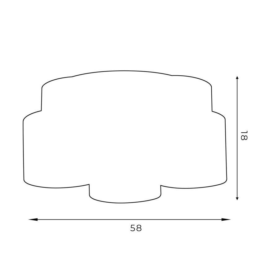 Deckenleuchte ARDEN 5xE27/60W/230V lila/gold