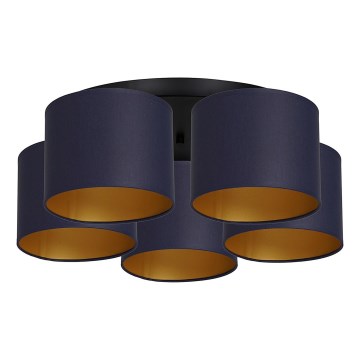 Deckenleuchte ARDEN 5xE27/60W/230V lila/gold